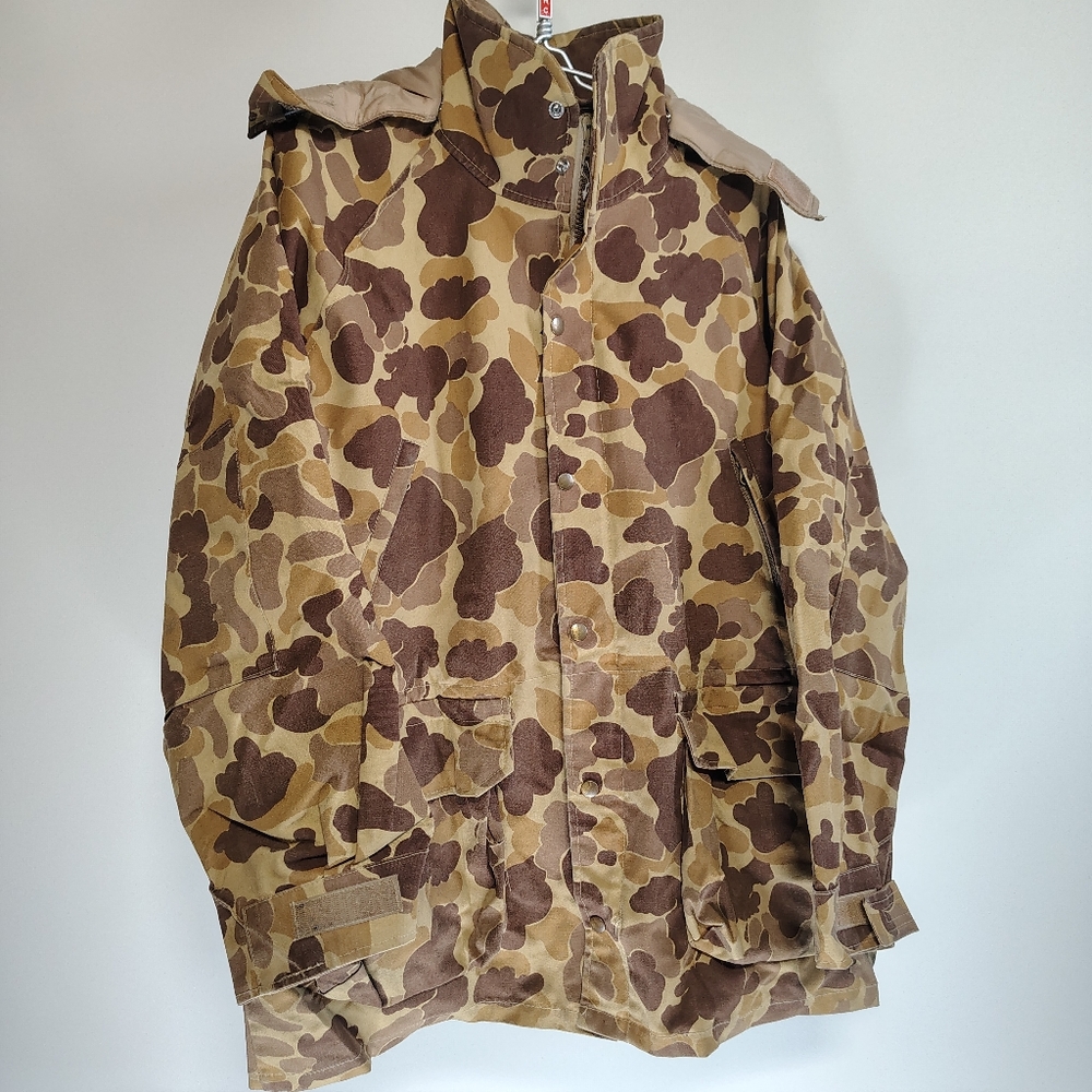 VINTAGE Gamehide Ultimate Bird Coat Frog‎ Duck Camo Hunting Jacket Size Large